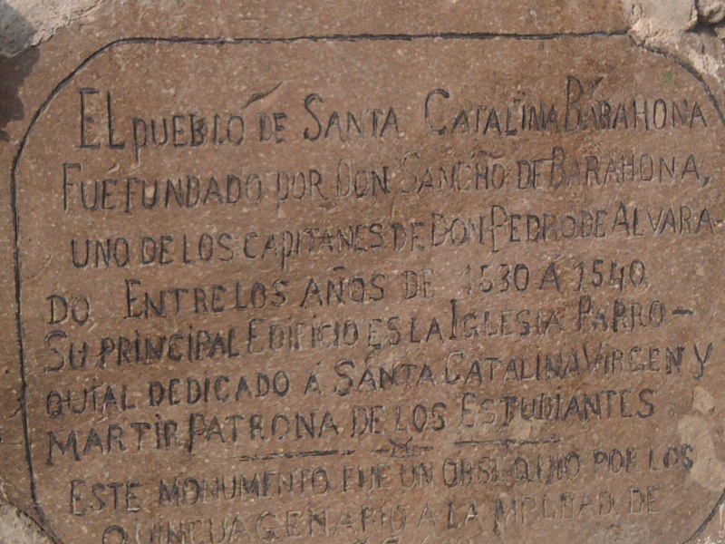 HISTORIA ORIGINAL DE SANTA CATARINA BARAHONA